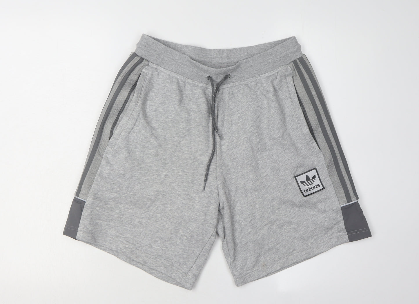 Adidas Men's Grey Sweat Shorts Size M with Logo