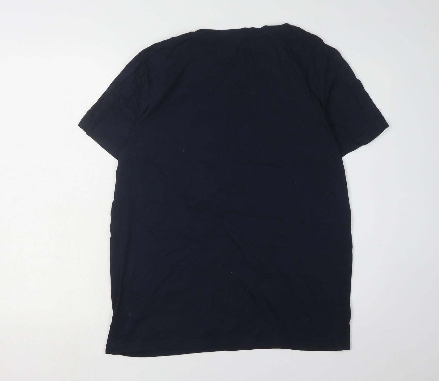 Jack & Jones Men's Black Graphic Print T-Shirt - L