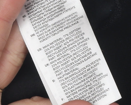 Adidas Boys Black Grey Colourblock Sweatshirt 13-14 Years