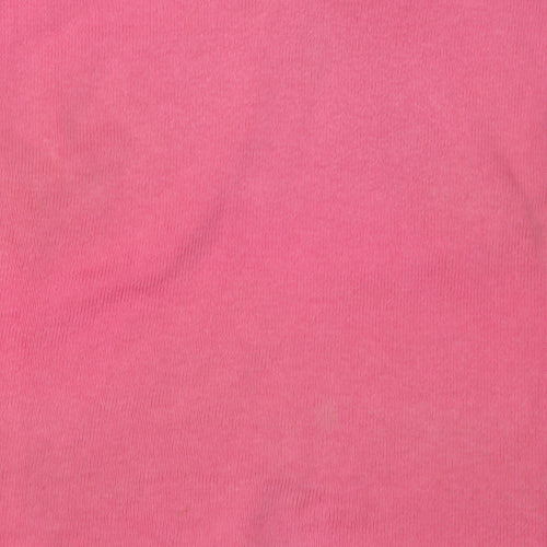 Palm Grove Pink V-Neck Womens Cotton Vest Size 14