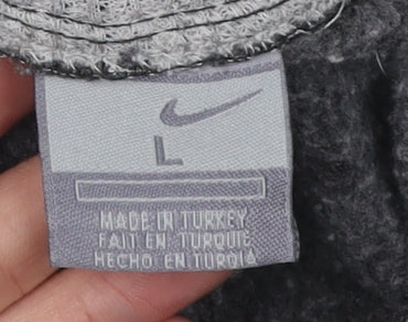 Nike Unisex Black Pullover Hoodie L Size