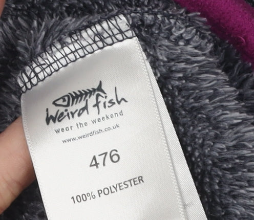 Weird Fish Women's Grey Fleece Pullover Sweatshirt Size 12