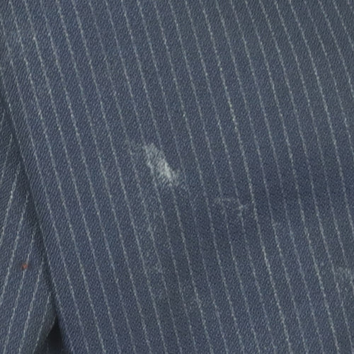 Charles Tyrwhitt Men's Blue Striped Blazer, Size 38R