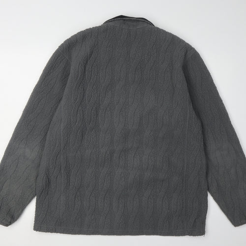 Lands' End Men's Grey Full Zip Jacket XL