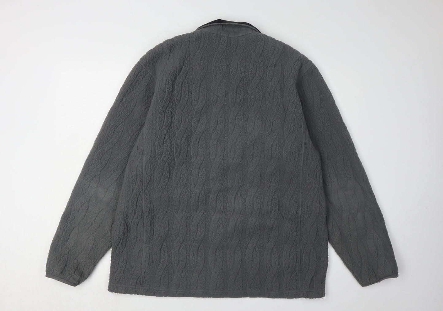 Lands' End Men's Grey Full Zip Jacket XL