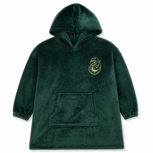 Dunelm Boys Green Slytherin Hooded Fleece Robe 7-10 Years