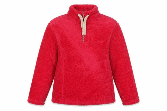 Front view of Regatta Women's Red Fleece Pullover Sweatshirt, size 14