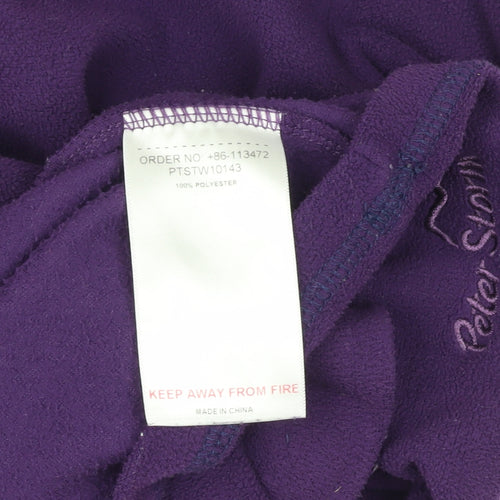 Peter Storm Women's Purple Fleece Henley Sweatshirt