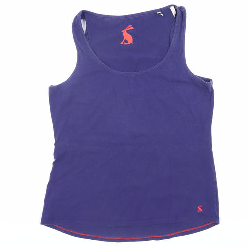Joules Women's Purple Tank Top, Size M, Scoop Neck