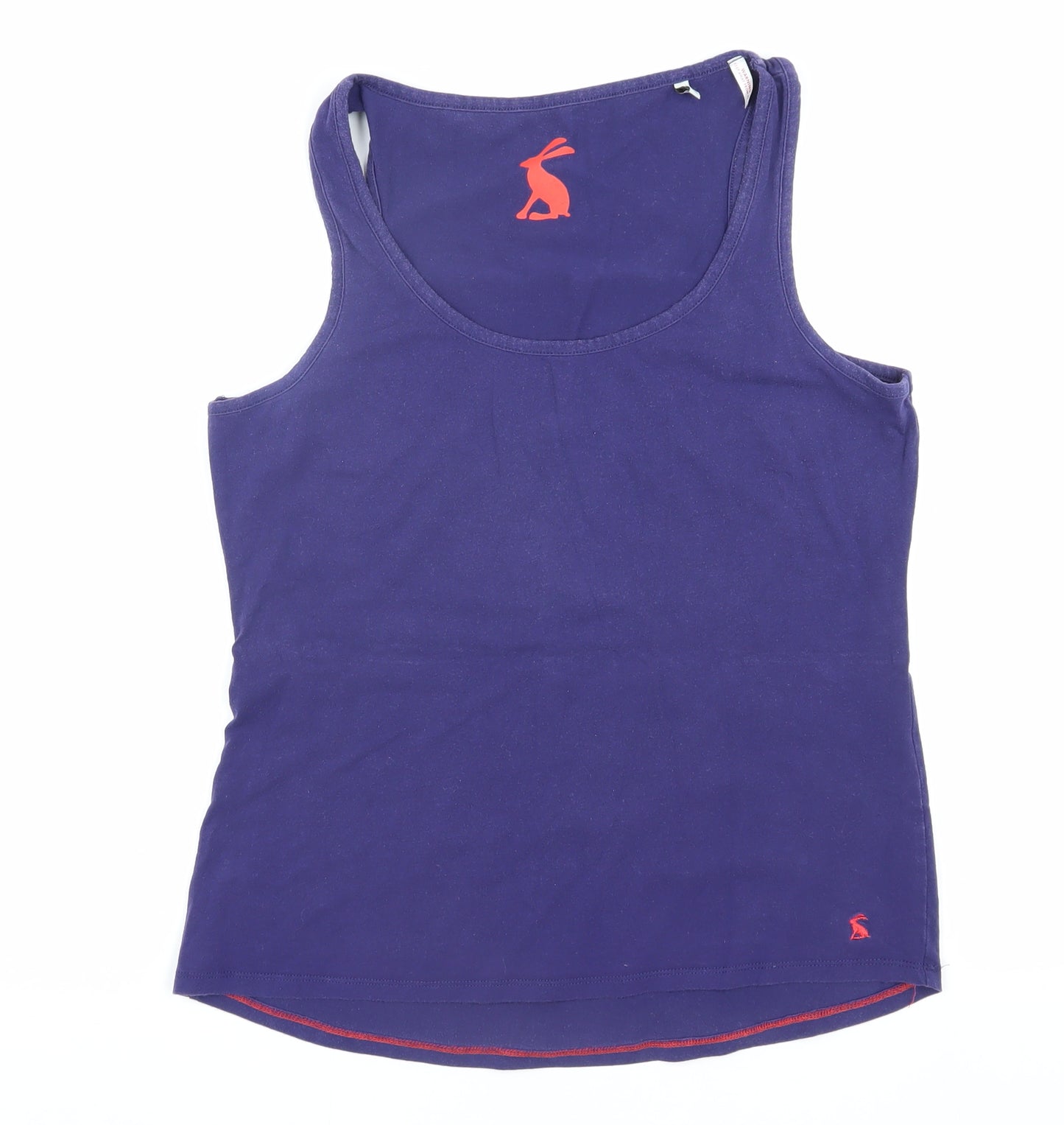 Joules Women's Purple Tank Top, Size M, Scoop Neck