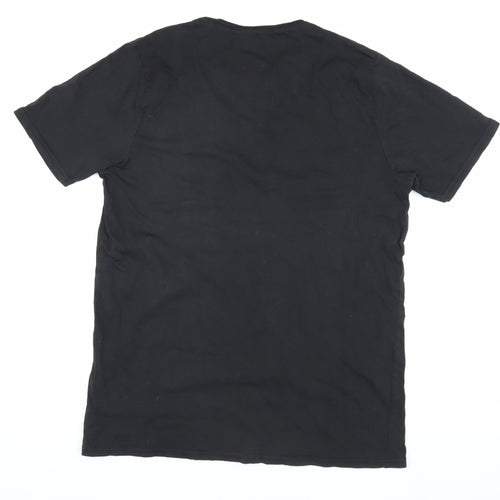 Tokyo Laundry Men's Black Cotton T-Shirt L