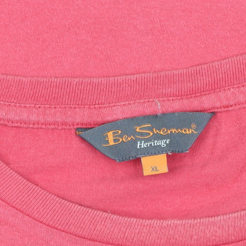 Ben Sherman Red Crew Neck Men's XL T-Shirt
