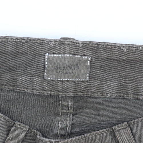 Hudson Men's Green Cargo Jeans, Size 27, Slim Fit