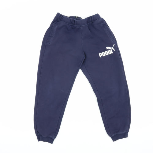 Puma Boys Blue Jogger Trousers, Size 12, Casual Sportswear
