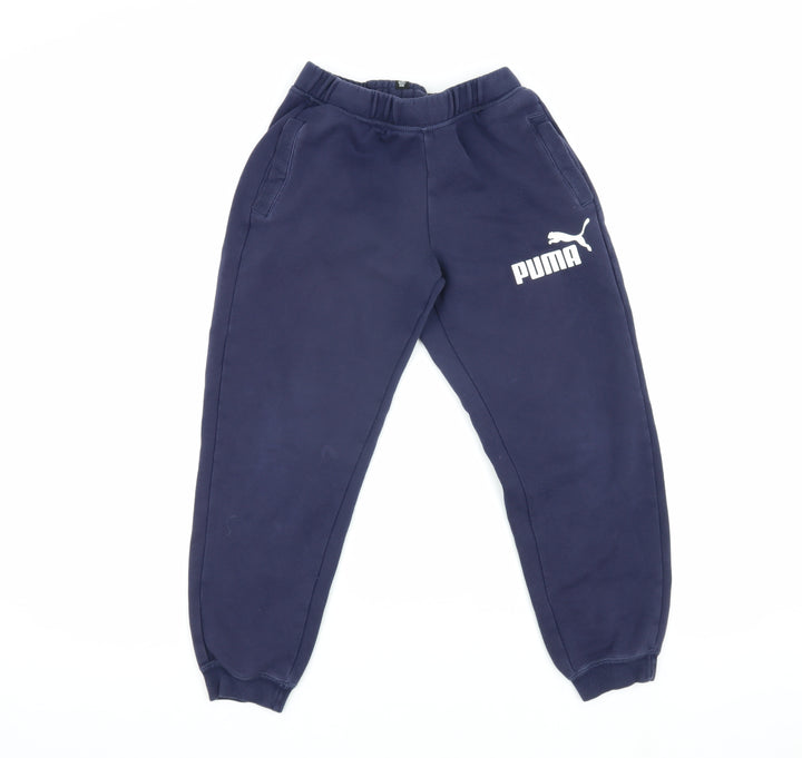 Puma Boys Blue Jogger Trousers, Size 12, Casual Sportswear