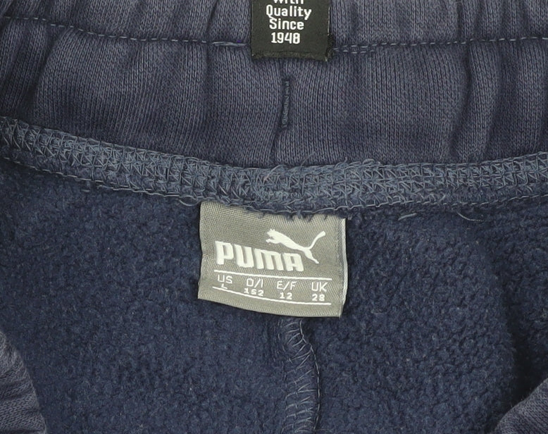 Puma Boys Blue Jogger Trousers, Size 12, Casual Sportswear