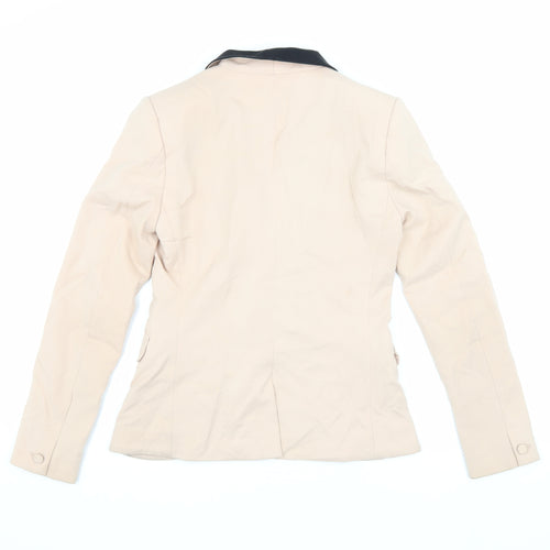 H&M Women's Beige Shawl Lapel Blazer Size 6