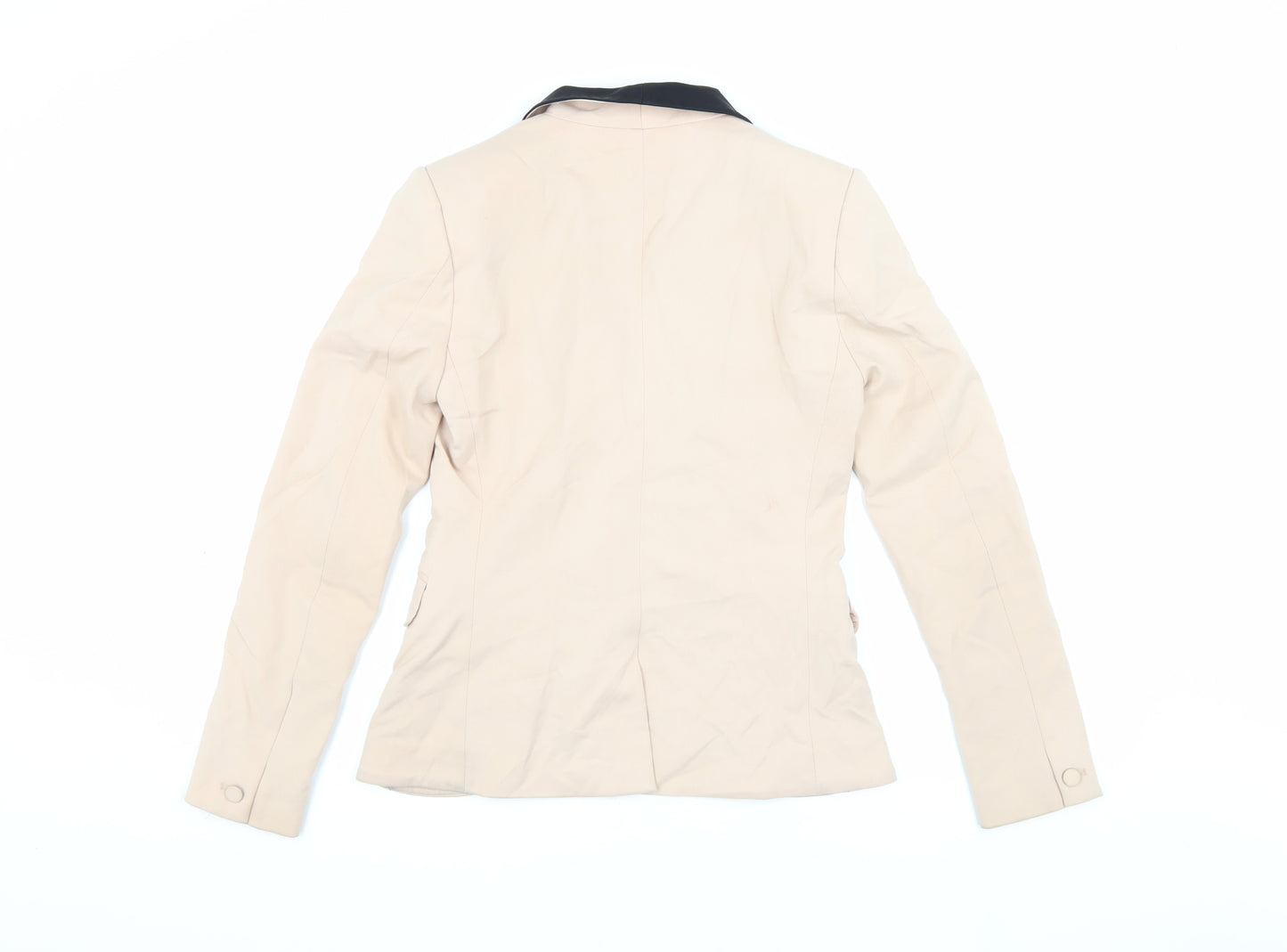 H&M Women's Beige Shawl Lapel Blazer Size 6