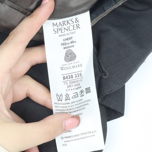 Marks and Spencer Men's Grey Blazer 40R