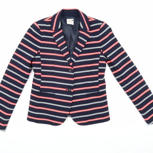 Gap Women's Striped Blazer, Size 6, Multicoloured