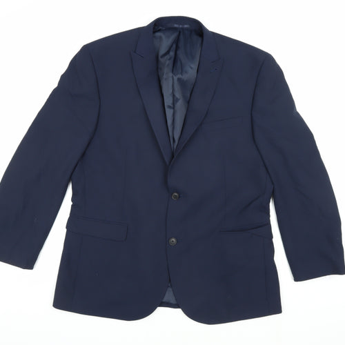 Next Men's Blue Slim Fit Suit Jacket 44R