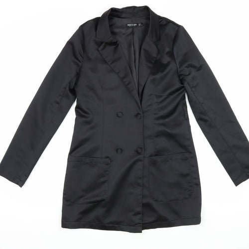 Nasty Gal Women's Black Size 6 Double-Breasted Jacket