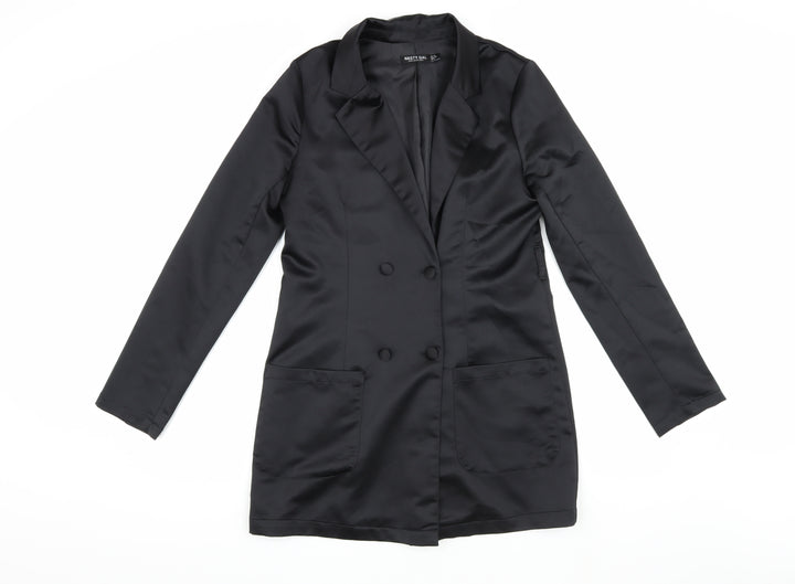 Nasty Gal Women's Black Size 6 Double-Breasted Jacket