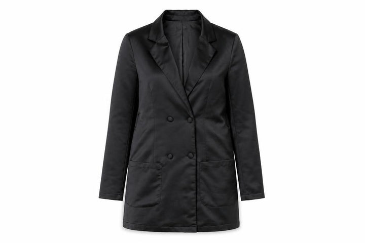 Nasty Gal Women's Black Size 6 Double-Breasted Jacket