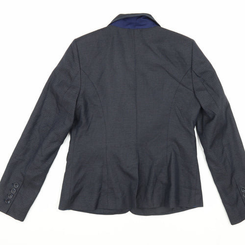 Jasper Conran Women's Blue Blazer Size 10 Houndstooth