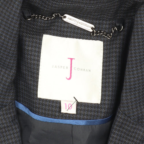Jasper Conran Women's Blue Blazer Size 10 Houndstooth