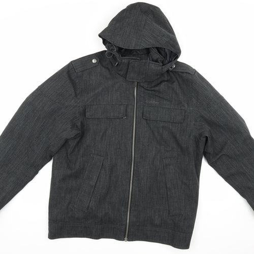 Quechua Men's Black L Hooded Jacket