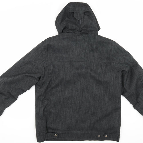 Quechua Men's Black L Hooded Jacket