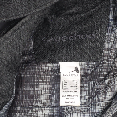 Quechua Men's Black L Hooded Jacket