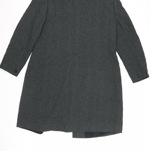 Windsmoor Women's Green Animal Print Long Overcoat Size 18
