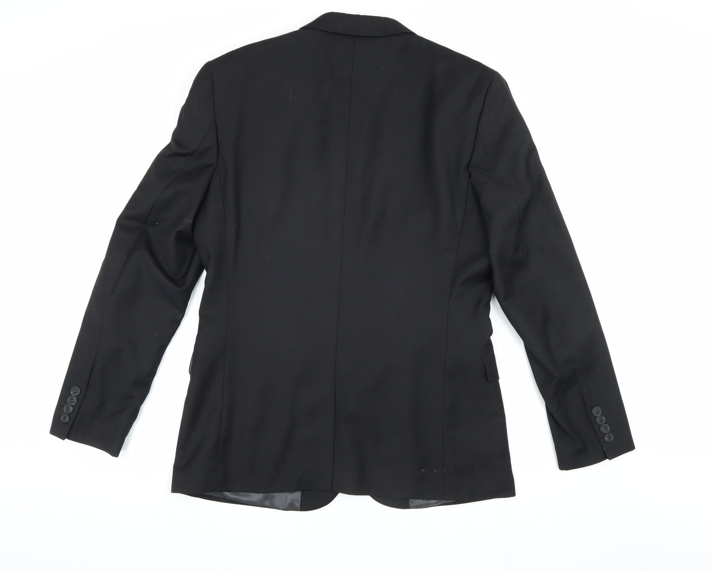 Topman Men's Black 40R Blazer Single-Breasted