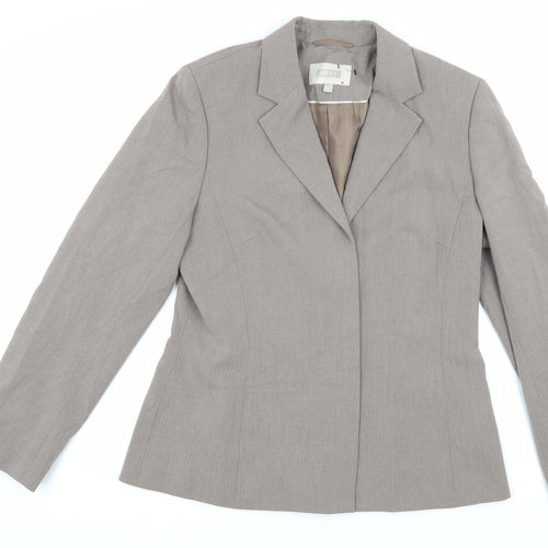 Next Women's Grey Blazer Size 14 Regular Business