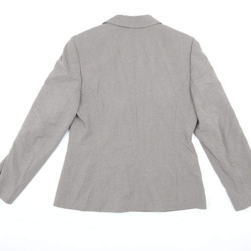 Next Women's Grey Blazer Size 14 Regular Business