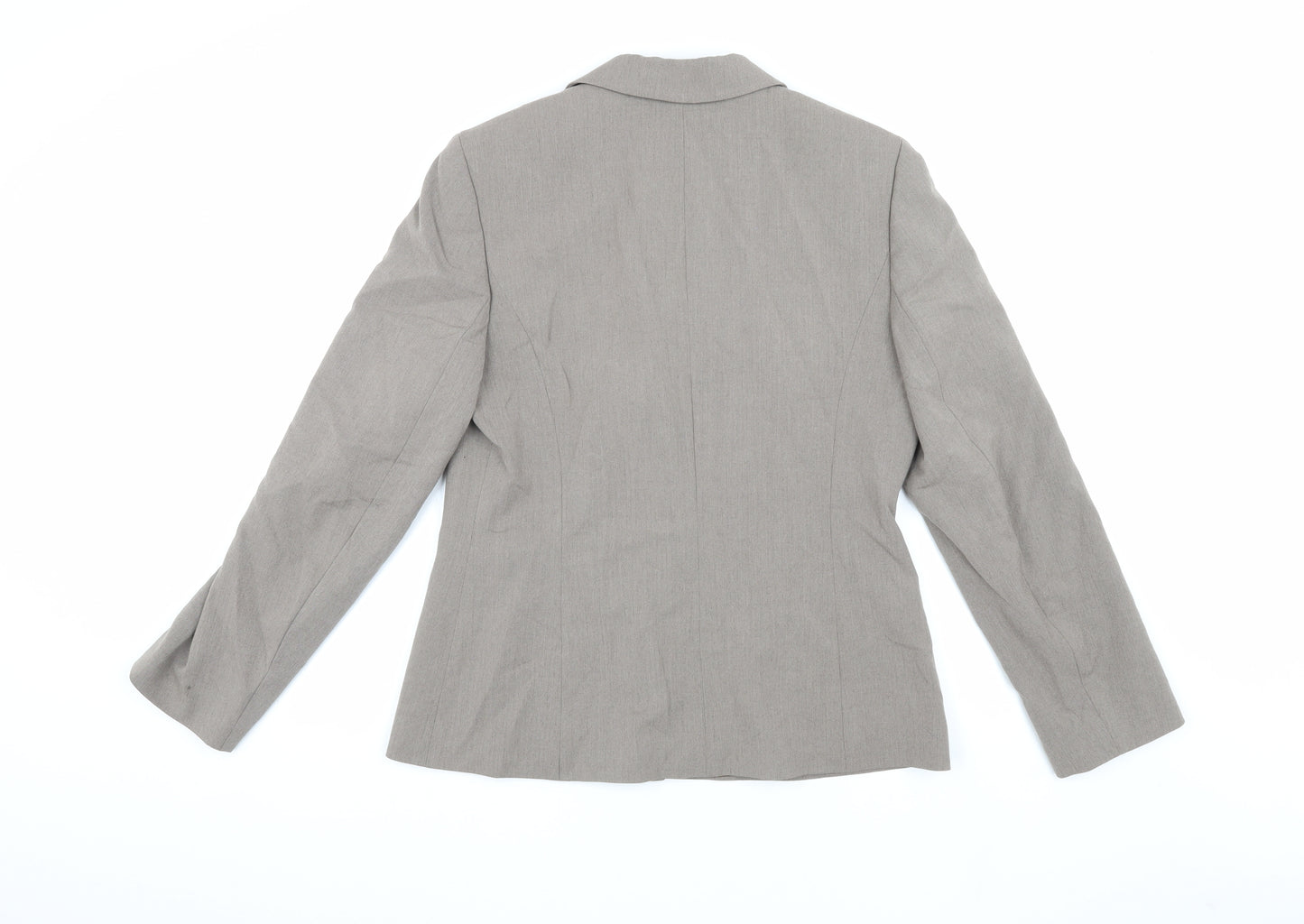 Next Women's Grey Blazer Size 14 Regular Business