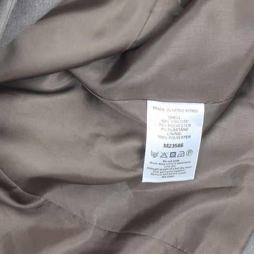 Next Women's Grey Blazer Size 14 Regular Business