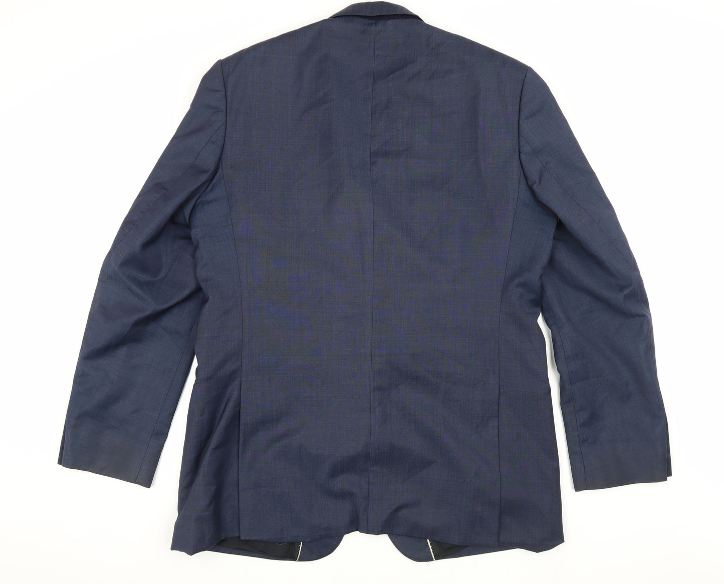 Ben Sherman Men's Blue Single Breasted Polyester Blazer Jacket Size 44 Regular