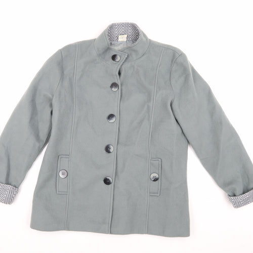 Anne de Lancay Women Grey Jacket Size M Polyester