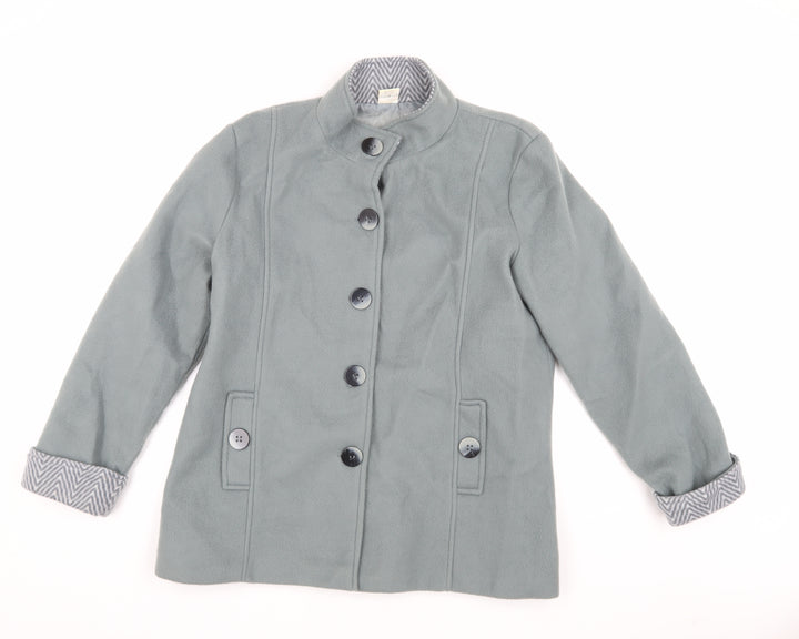 Anne de Lancay Women Grey Jacket Size M Polyester