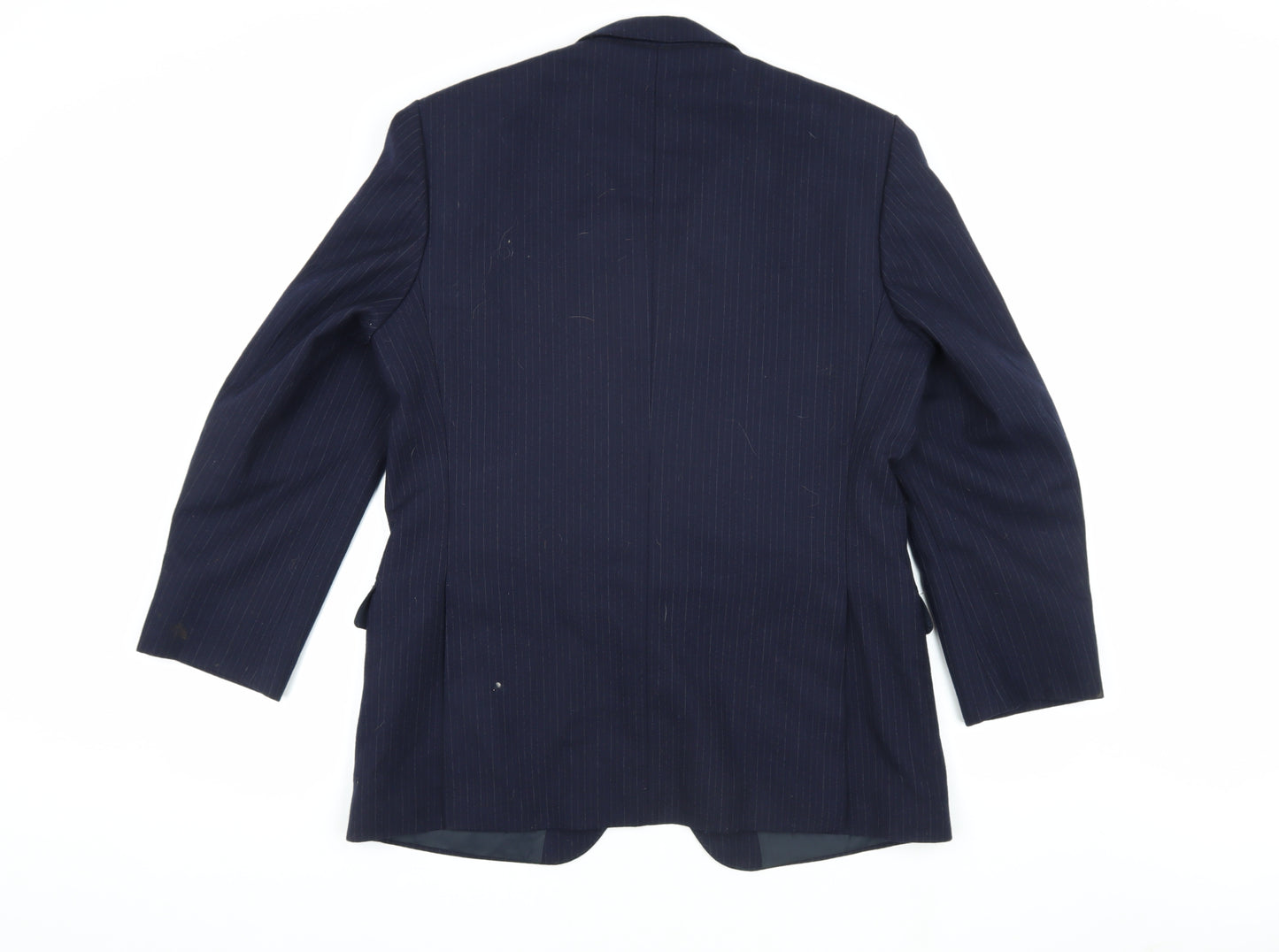 The Label Men's Blue Striped Wool Blazer 42S