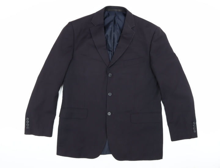 Marks and Spencer Men's Navy Blazer, Size 42R, Wool Blend