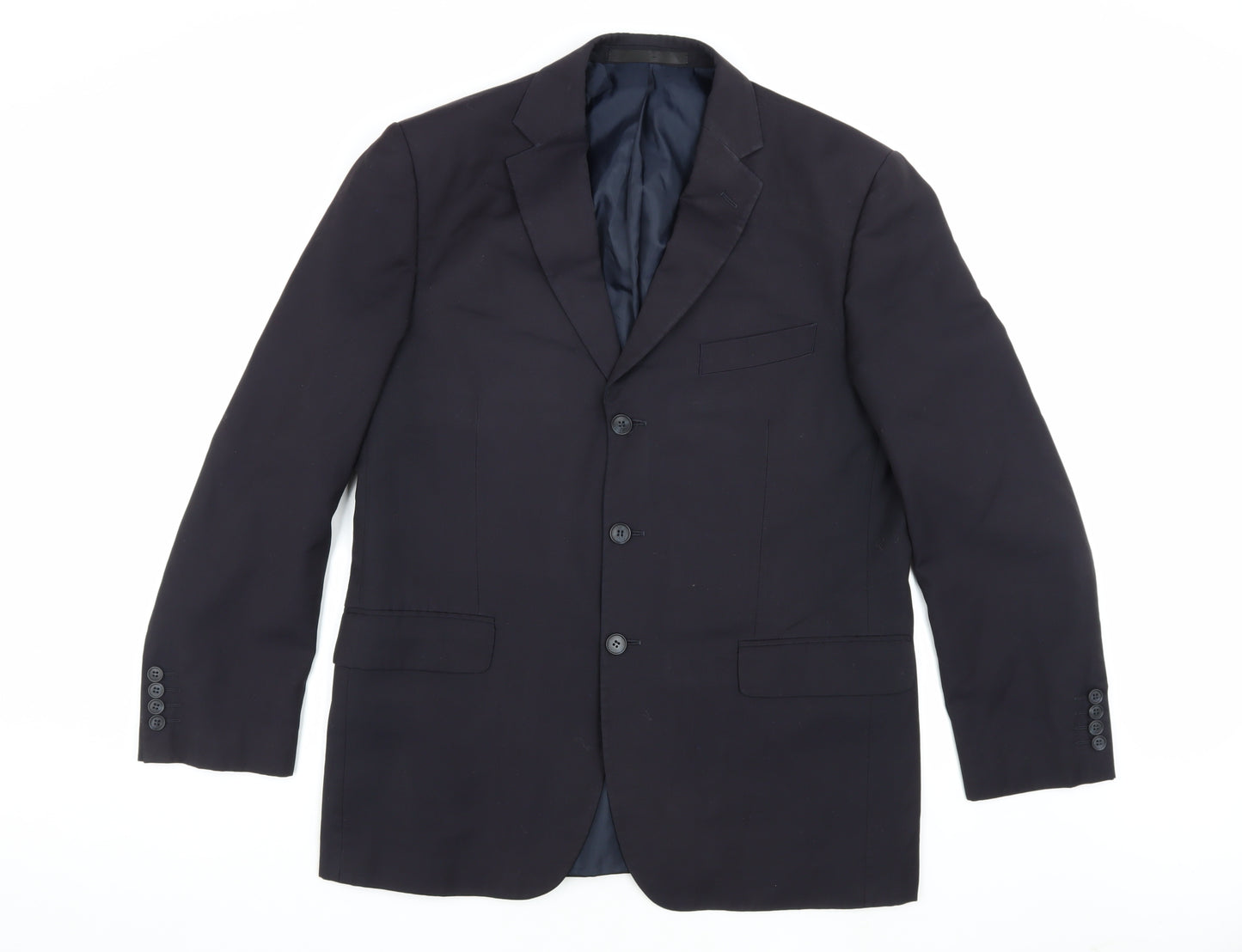 Marks and Spencer Men's Navy Blazer, Size 42R, Wool Blend