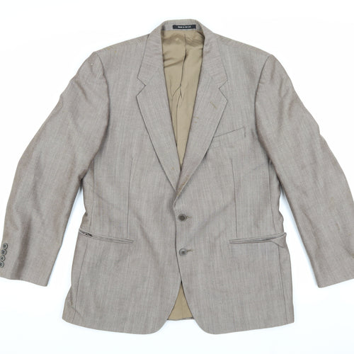 St Michael Men's Brown Blazer 42 Short Vintage