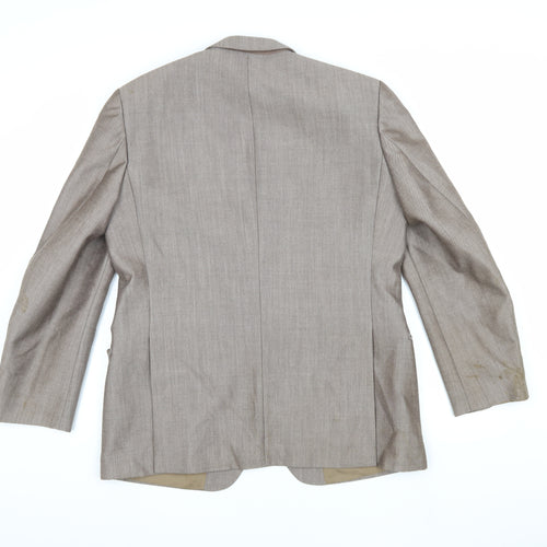 St Michael Men's Brown Blazer 42 Short Vintage