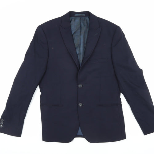 Marks and Spencer Men's Blue Slim Fit Blazer, Size 38S