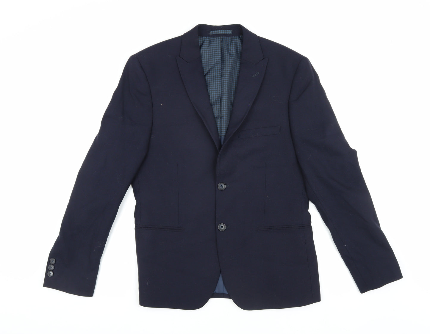 Marks and Spencer Men's Blue Slim Fit Blazer, Size 38S