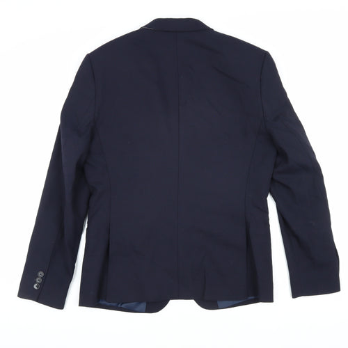 Marks and Spencer Men's Blue Slim Fit Blazer, Size 38S